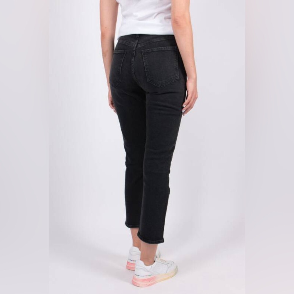 Agolde Black Straight Leg Women's Jeans riley crop - Picture 4 of 7